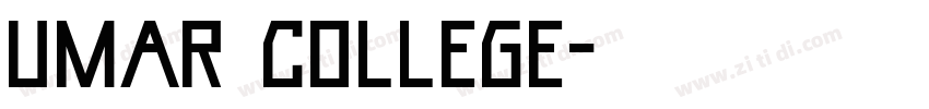 Umar College字体转换